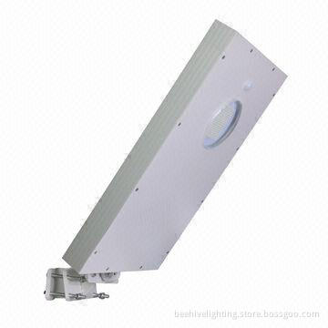 Easy to install, all in one solar street light with motion sensor, 12W power with lithium battery